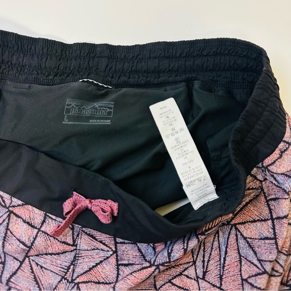 Patagonia Nine Trails Brief Lined Shorts Back Zippered Pocket Dusty Pink Black - Picture 10 of 16